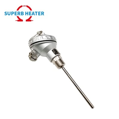 Hohe Präzision Edelstahlsonde PT100 RTD -Thermoelement mit Anschlusskasten -Temperatursensor
