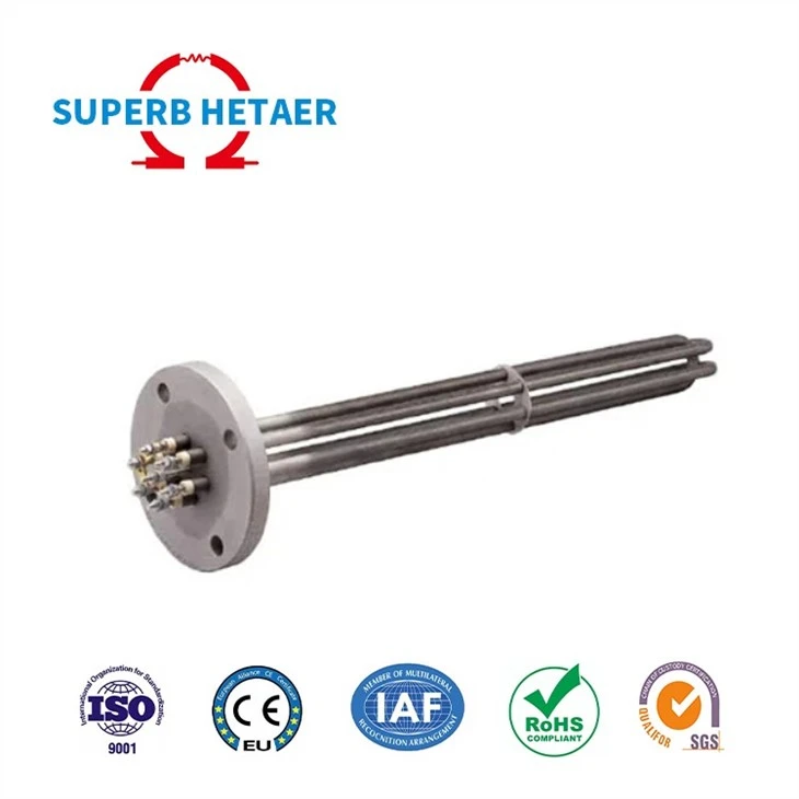380V 18kw Water Tank Flange Tubular Heaters Boiler Immersion Heaters