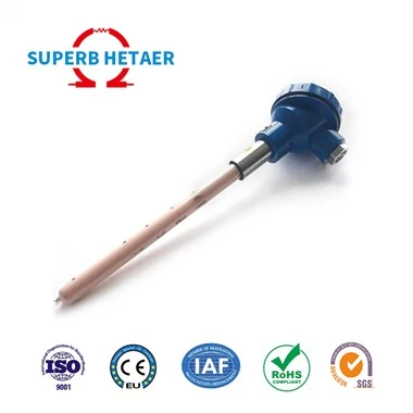14 x 450 mm Temperatursensor, L-Form, Thermoelement vom Typ K für Ultraschallvlies